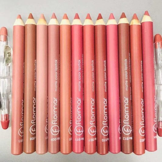Pack of 6 or 12 Lip Liners Pencils LipPencils Nude Dark Shades Matte Waterproof